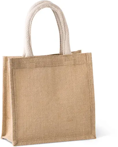 [KI0272] Sac style cabas en toile de jute - petit modèle