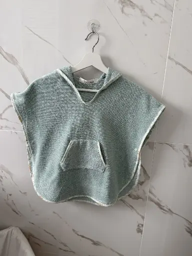 [C02] Poncho de bain en éponge de bambou